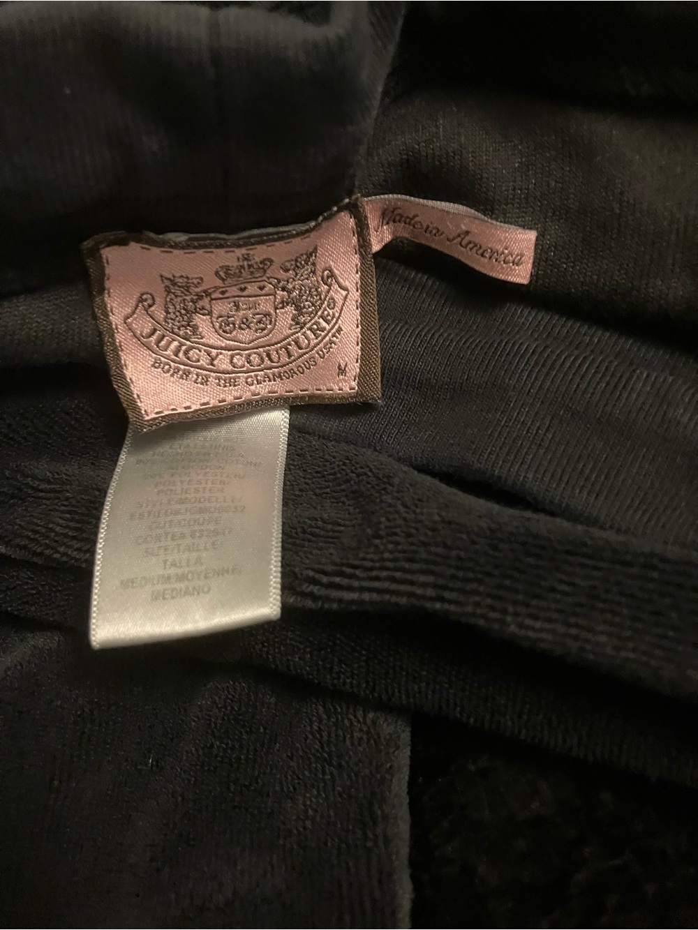 Juicy Couture Black Velour Apparel - Picture 8 of 16